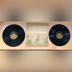 CUSTOMUSIC - AC Sampler 2 LP Promo Commercial Atmosphere Background Vinyl * VG